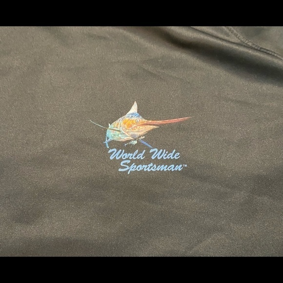 World Wide Sportsman Jason Mathias Mens Fishing Sun Shirt Size XL Blue Marlin - Picture 11 of 12
